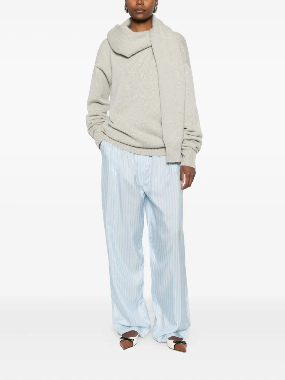 Prada striped pants - Blauw