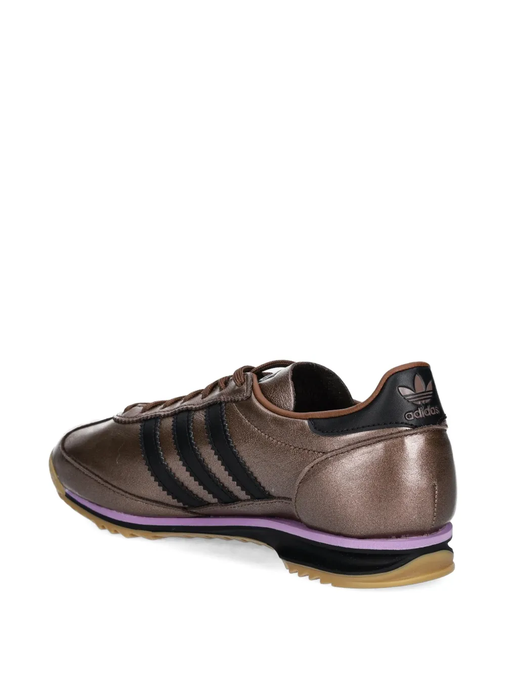 Adidas Originals Sl 72 Og Striped Sneakers In Animal Print