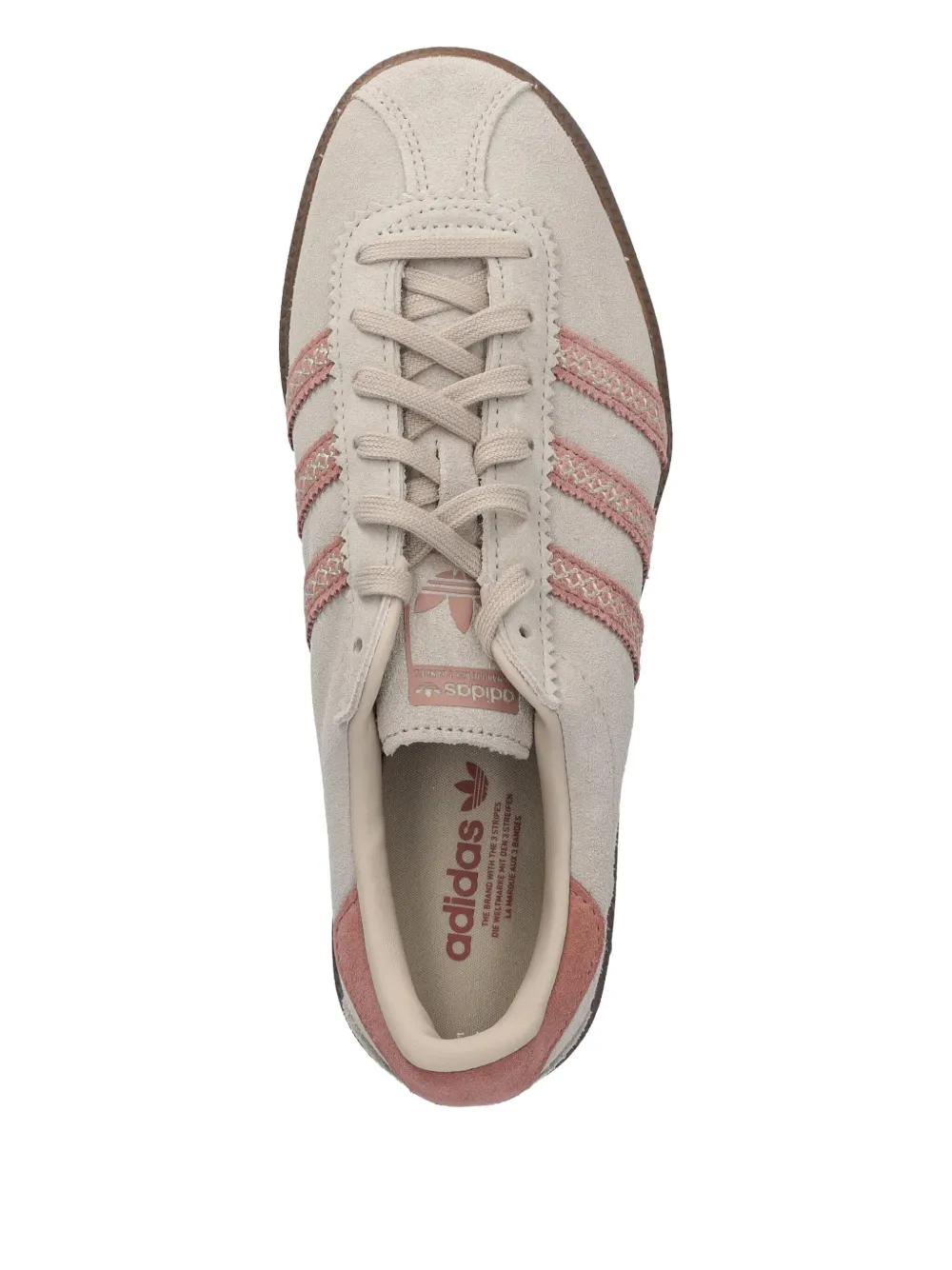 adidas Bermuda sneakers met drie strepen Beige