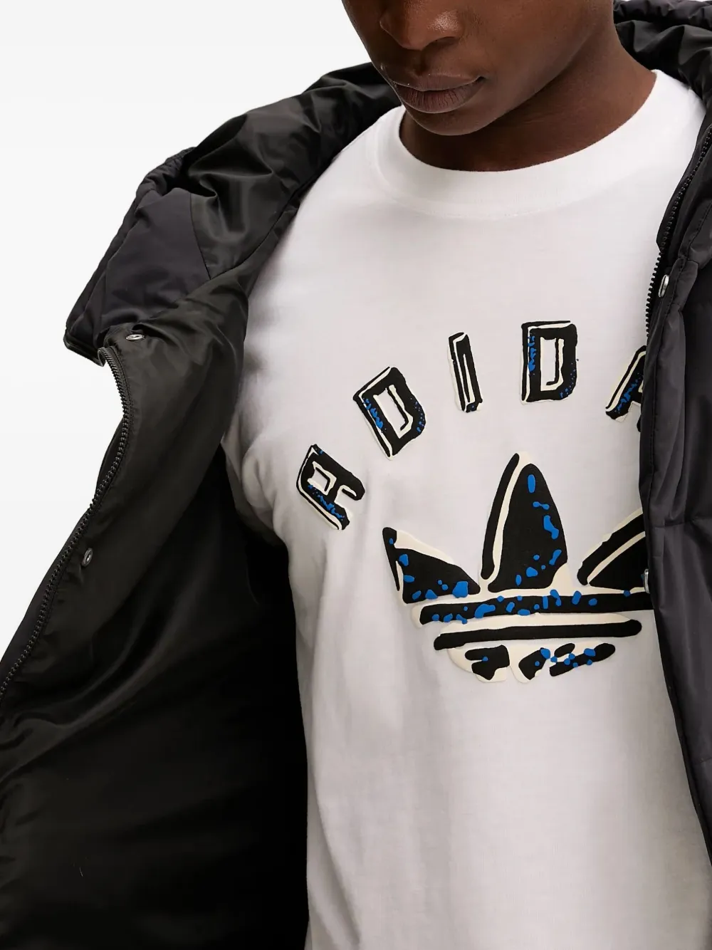 adidas Helionic bodywarmer met capuchon Zwart