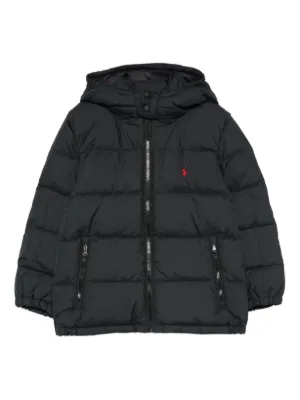 Burberry Kids フーデッド パデッドジャケット | ブルー | FARFETCH JP