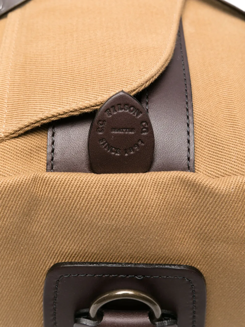 Filson Leather-strap Tote Bag In Brown