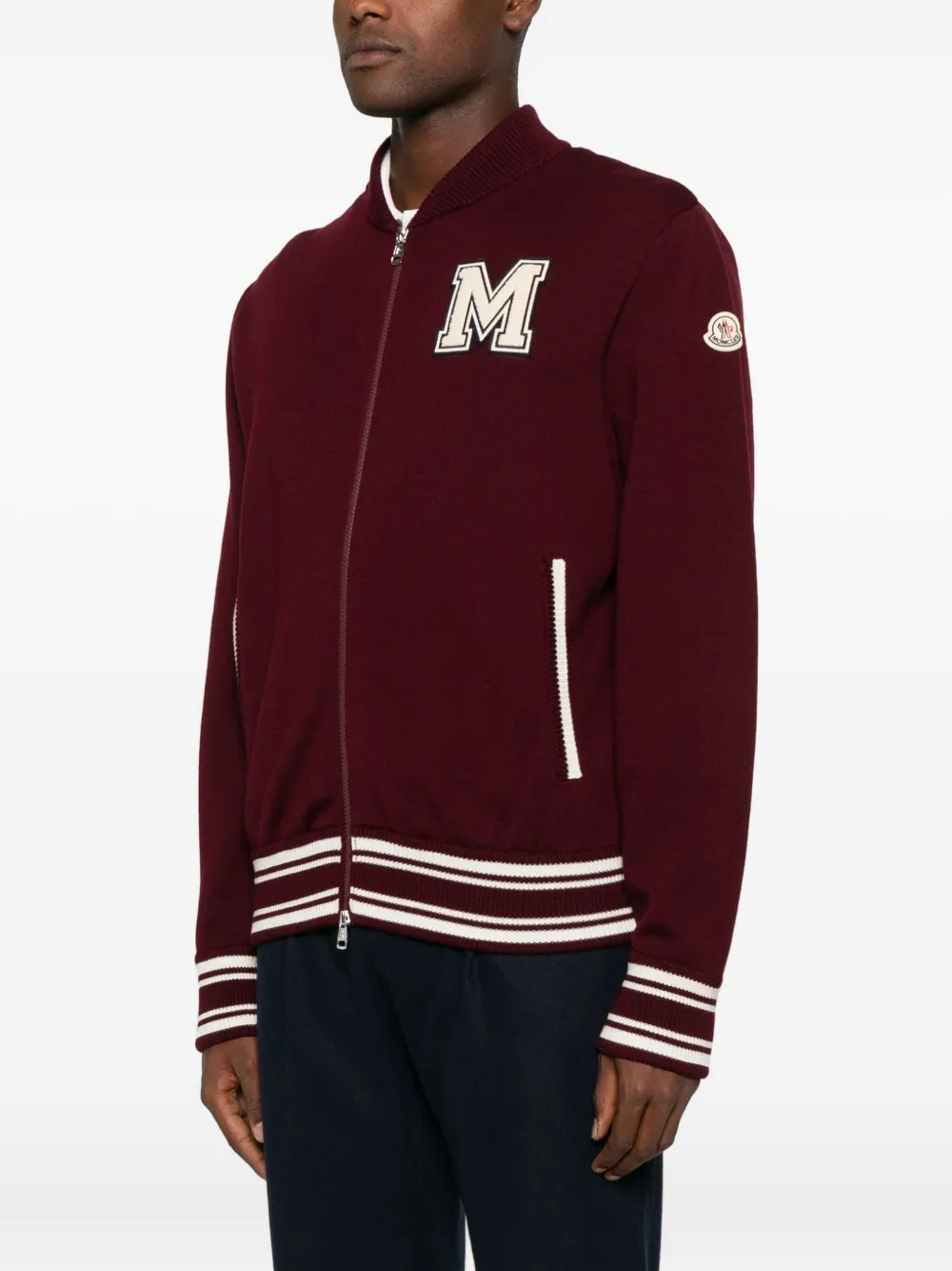 Moncler Bomberjack met rits Rood