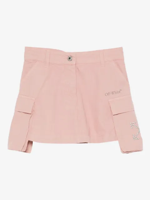 Off-White Kids falda con detalles del logo