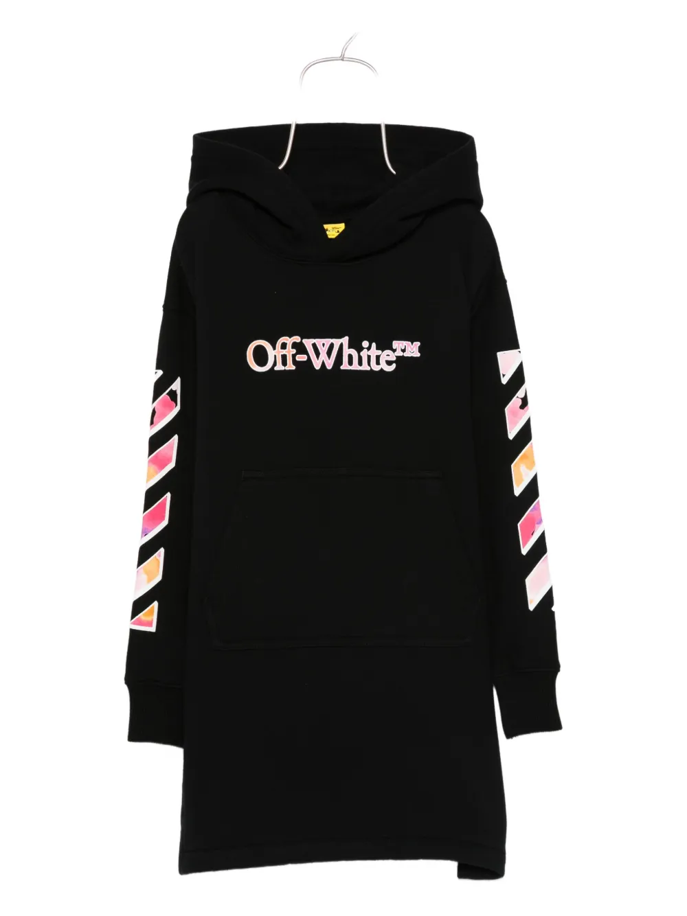 Off-White Kids hooded dress - ブラック Off-White Kids hooded dress - ブラック