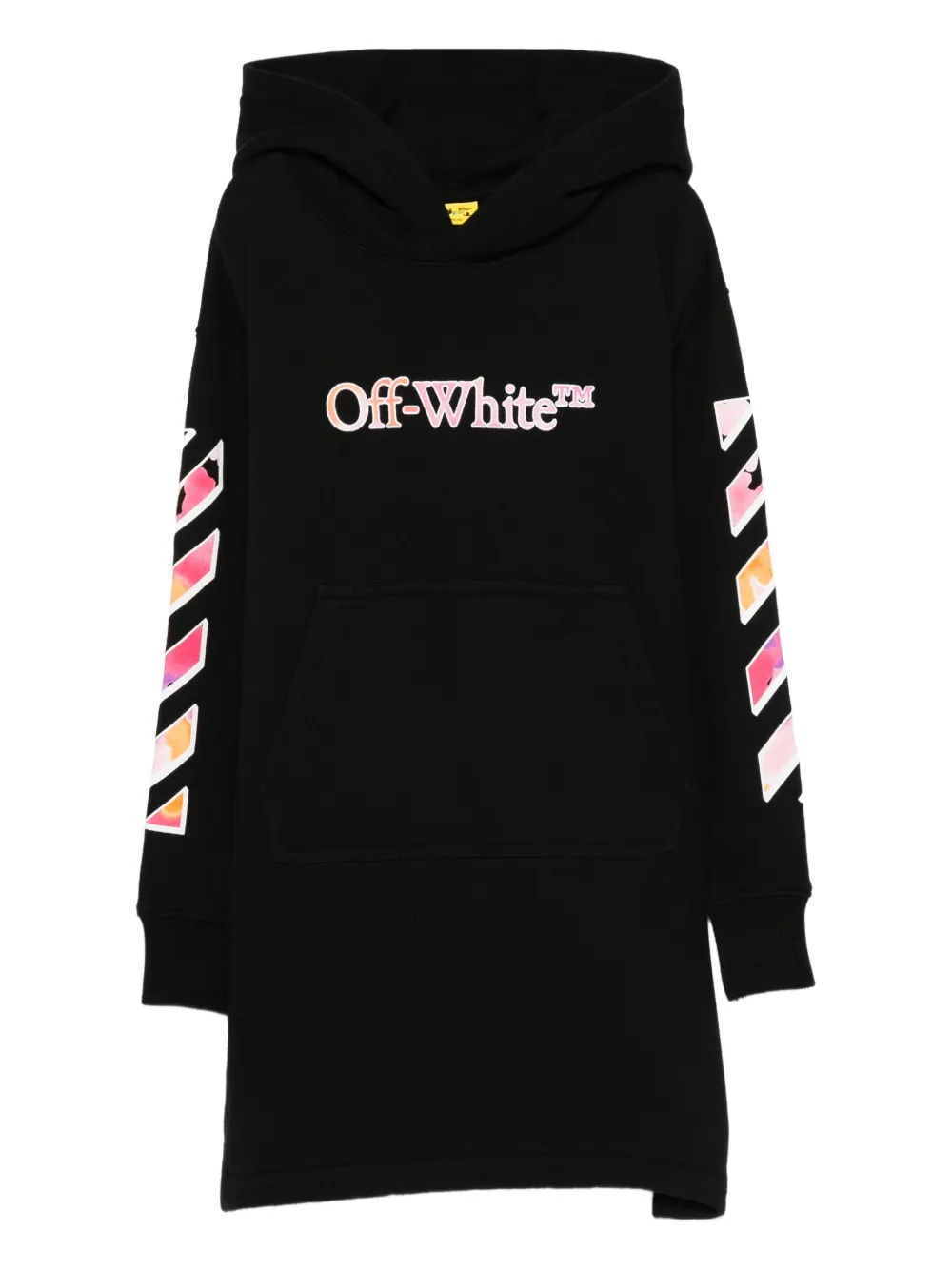 Off-White Kids hooded dress - ブラック Off-White Kids hooded dress - ブラック