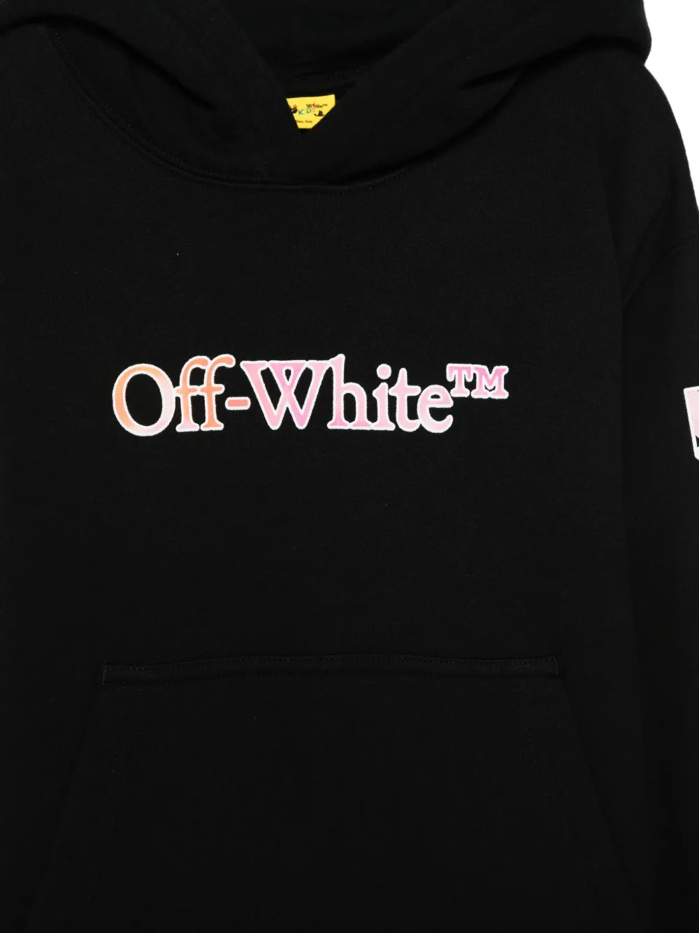 Off-White Kids Jurk met capuchon Zwart