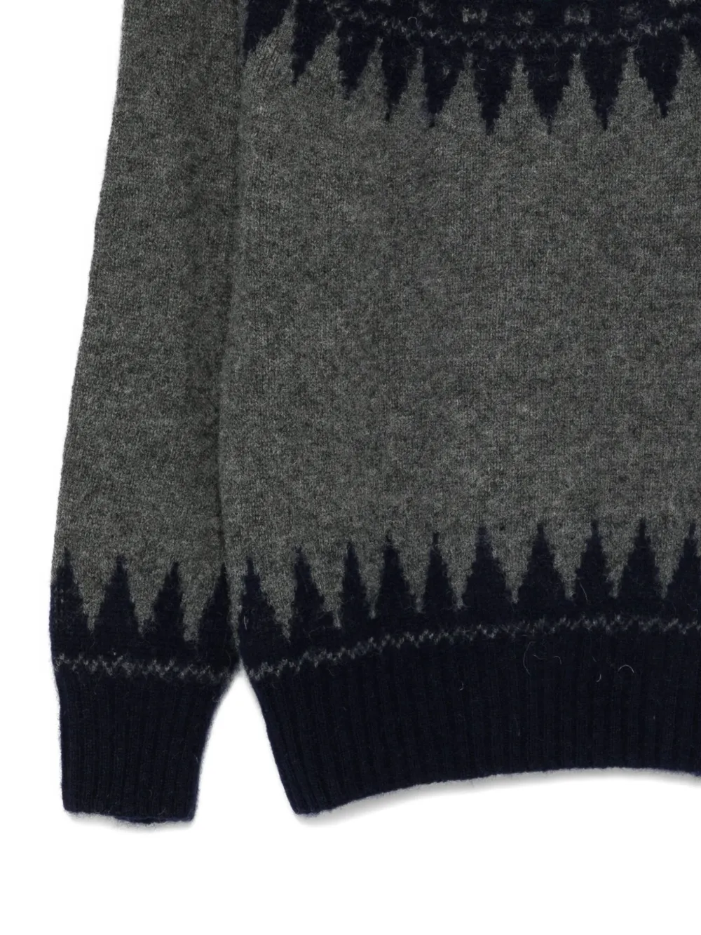Howlin' Trui met patroon en ronde hals Blauw