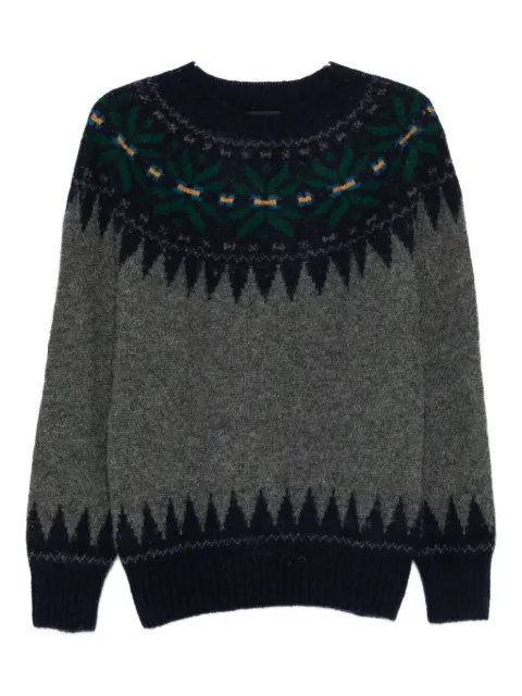 Howlin' patterned crew-neck sweater