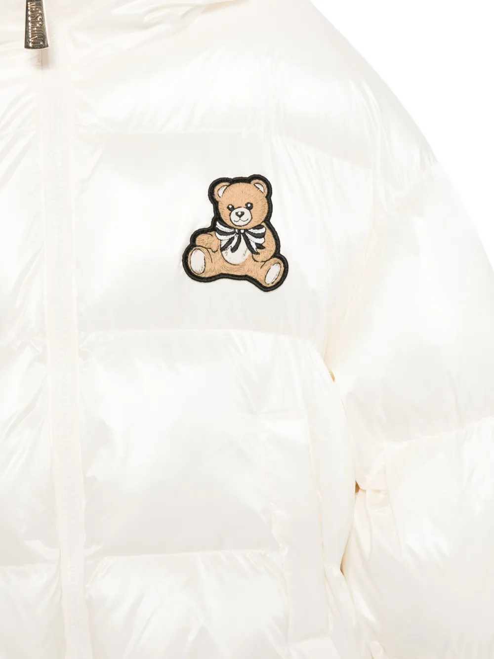 Moschino Kids Jack met teddybeer-applicatie Wit