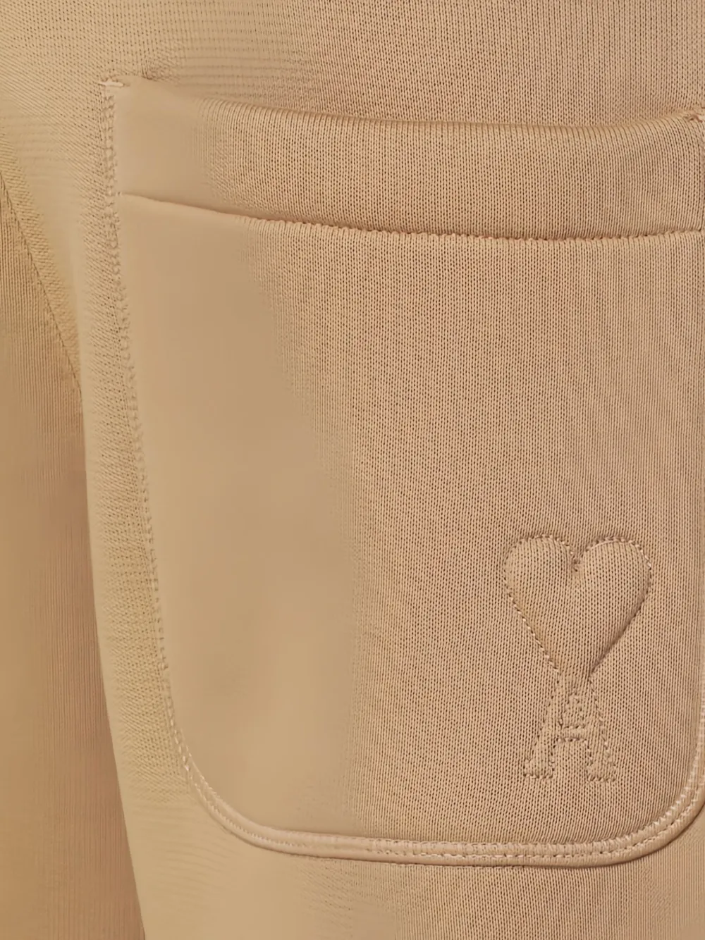 AMI Paris Trainingsbroek met verhoogde zoom Beige