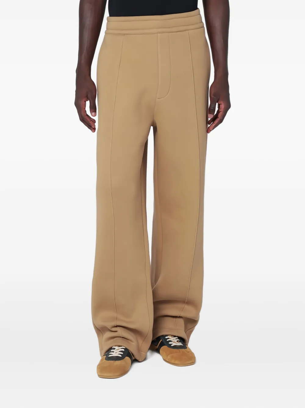 AMI Paris Trainingsbroek met verhoogde zoom Beige