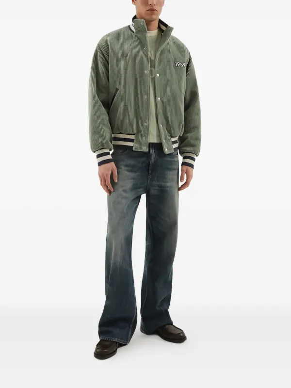 1989 STUDIO Jaqueta Bomber De Veludo Cotelê | Verde | FARFETCH BR