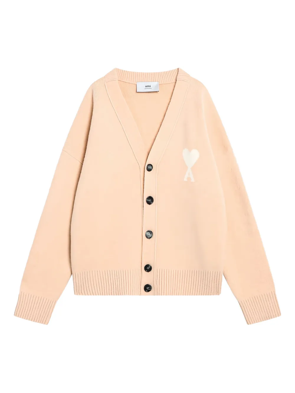 AMI Paris Ami de Coeur cardigan | Pink | Image 1