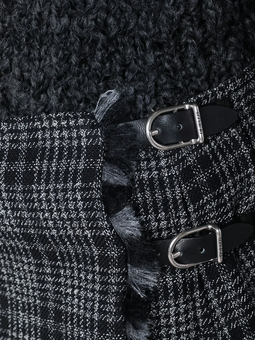 Durazzi Milano Geruite mini-plooirok Zwart