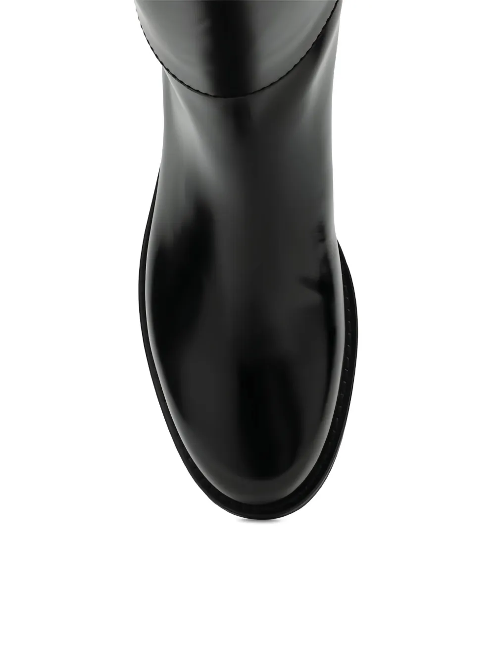 Saint Laurent Julia Leather Knee-high Boot In Multi
