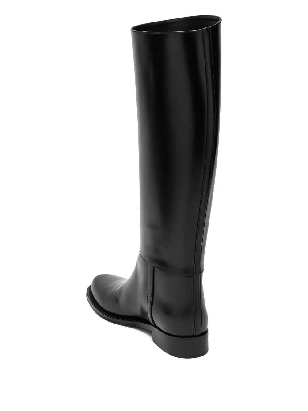 Saint Laurent Julia Leather Knee-high Boot In Multi