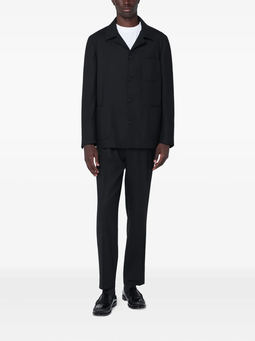 Santaniello button-down suit | Black | Image 1