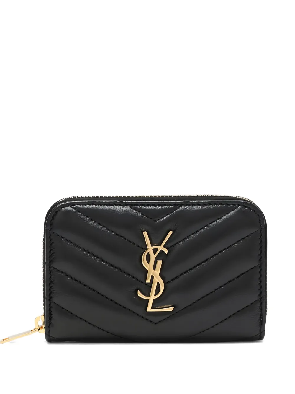 Saint Laurent Cassandre quilted wallet | Black | Image 1