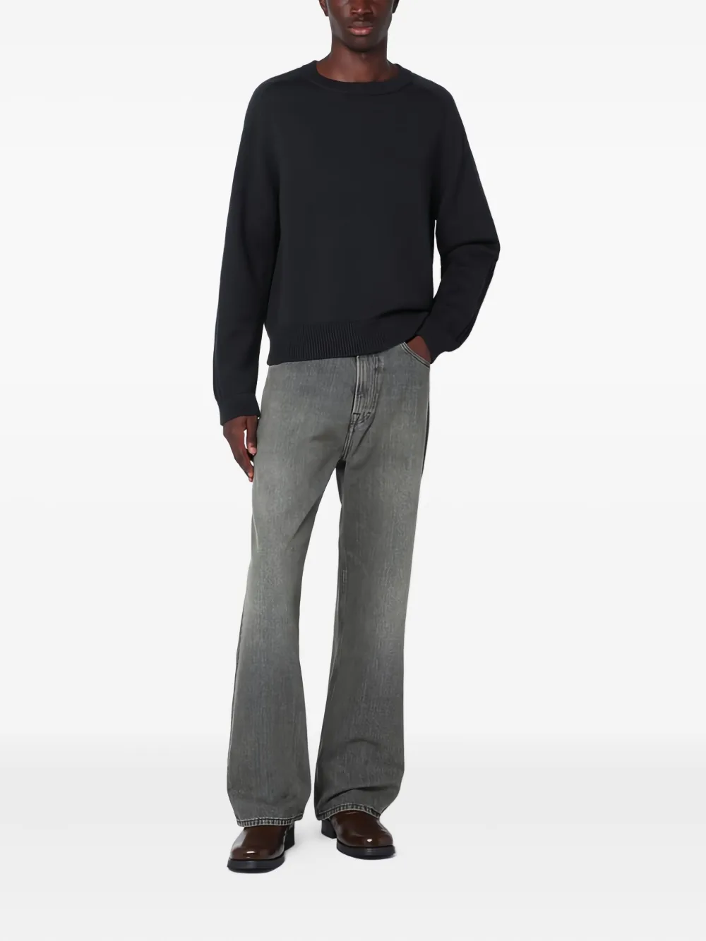 OUR LEGACY True Roundneck trui - Zwart