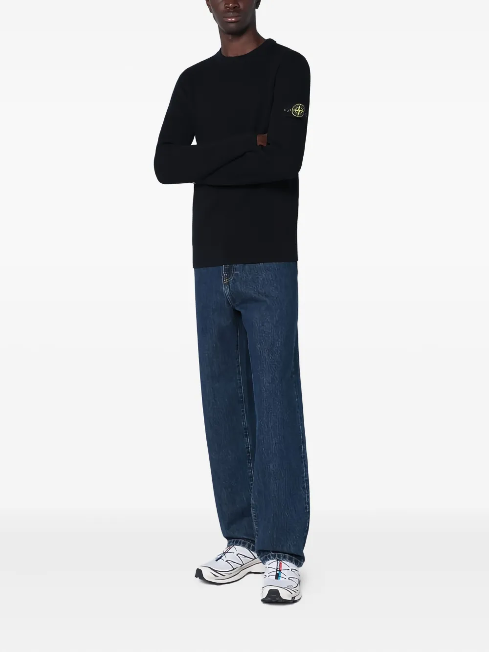 Stone Island Trui van scheerwol - Zwart