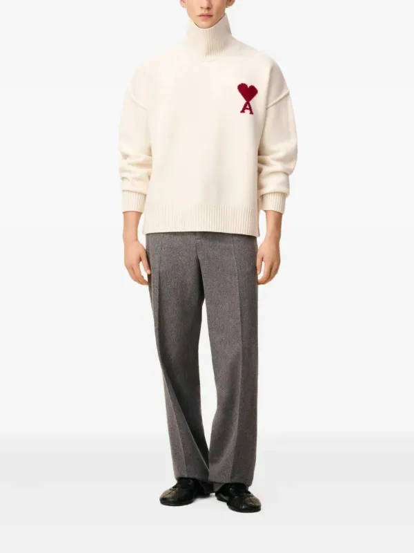 AMI Paris Ami de Coeur タートルネック セーター AMI Paris Ami De Coeur タートルネックセーター | ニュートラル