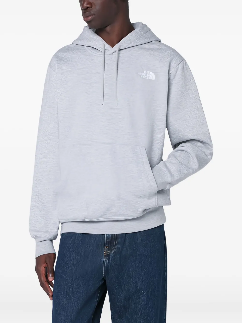 The North Face Light Grey Essential Hoodie In Gray