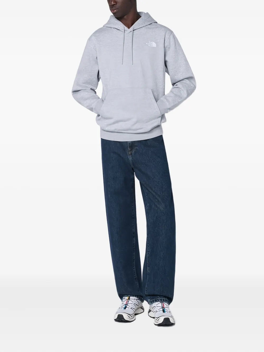 The North Face Light Grey Essential Hoodie In Gray