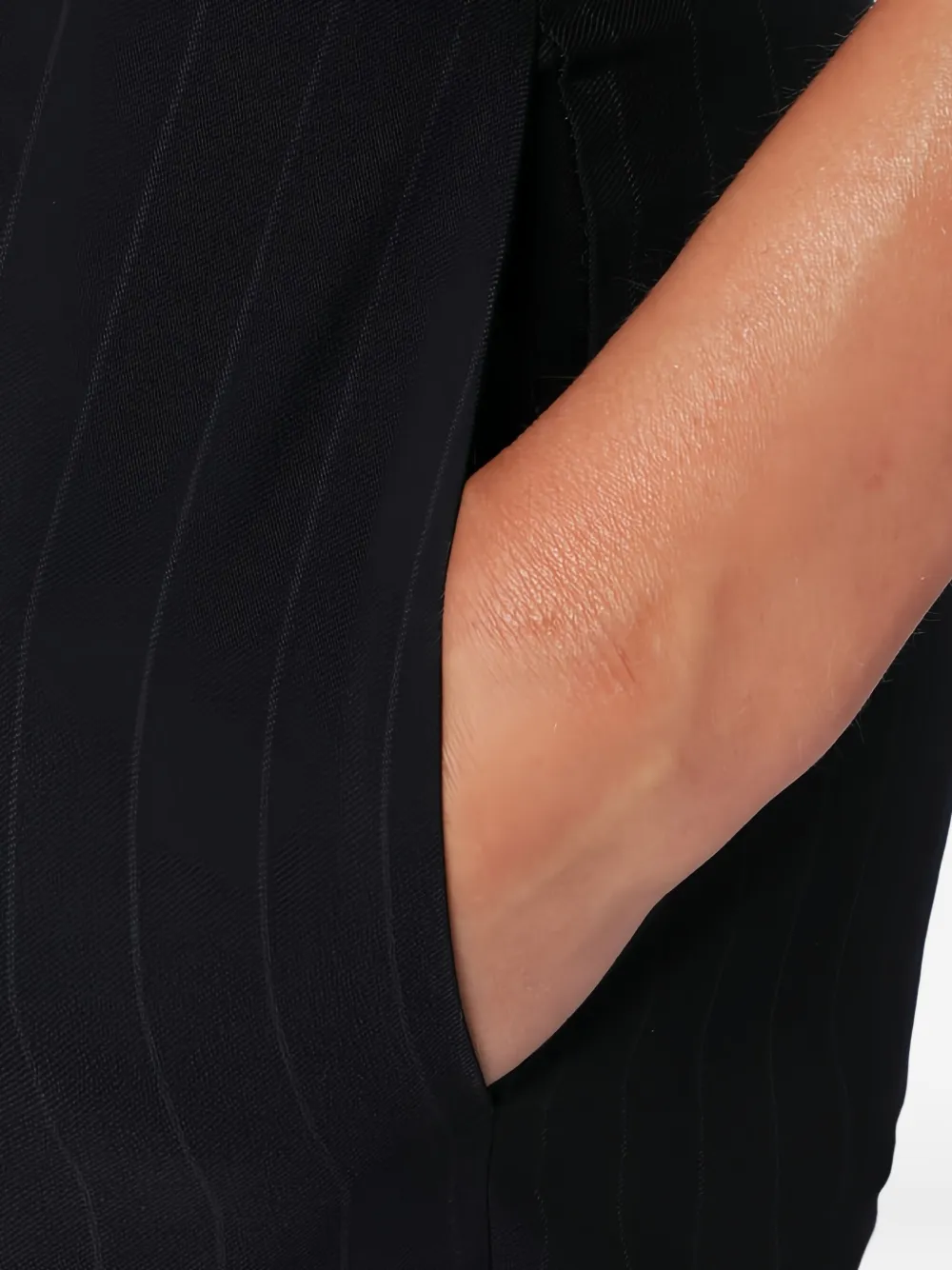 Gucci Broek met krijtstreep Zwart
