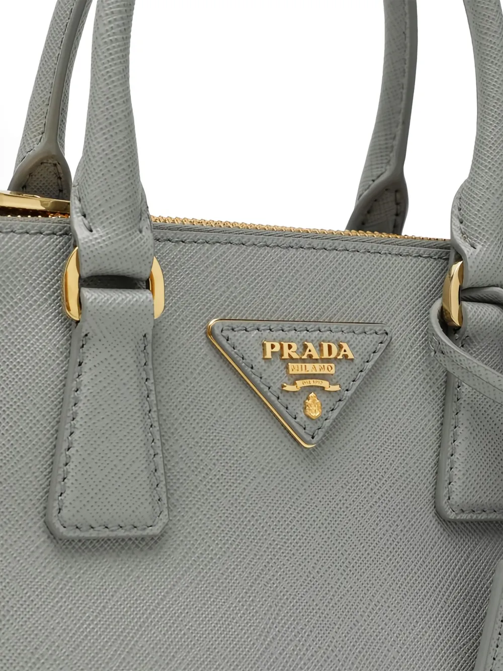 Prada Galleria kleine shopper Grijs