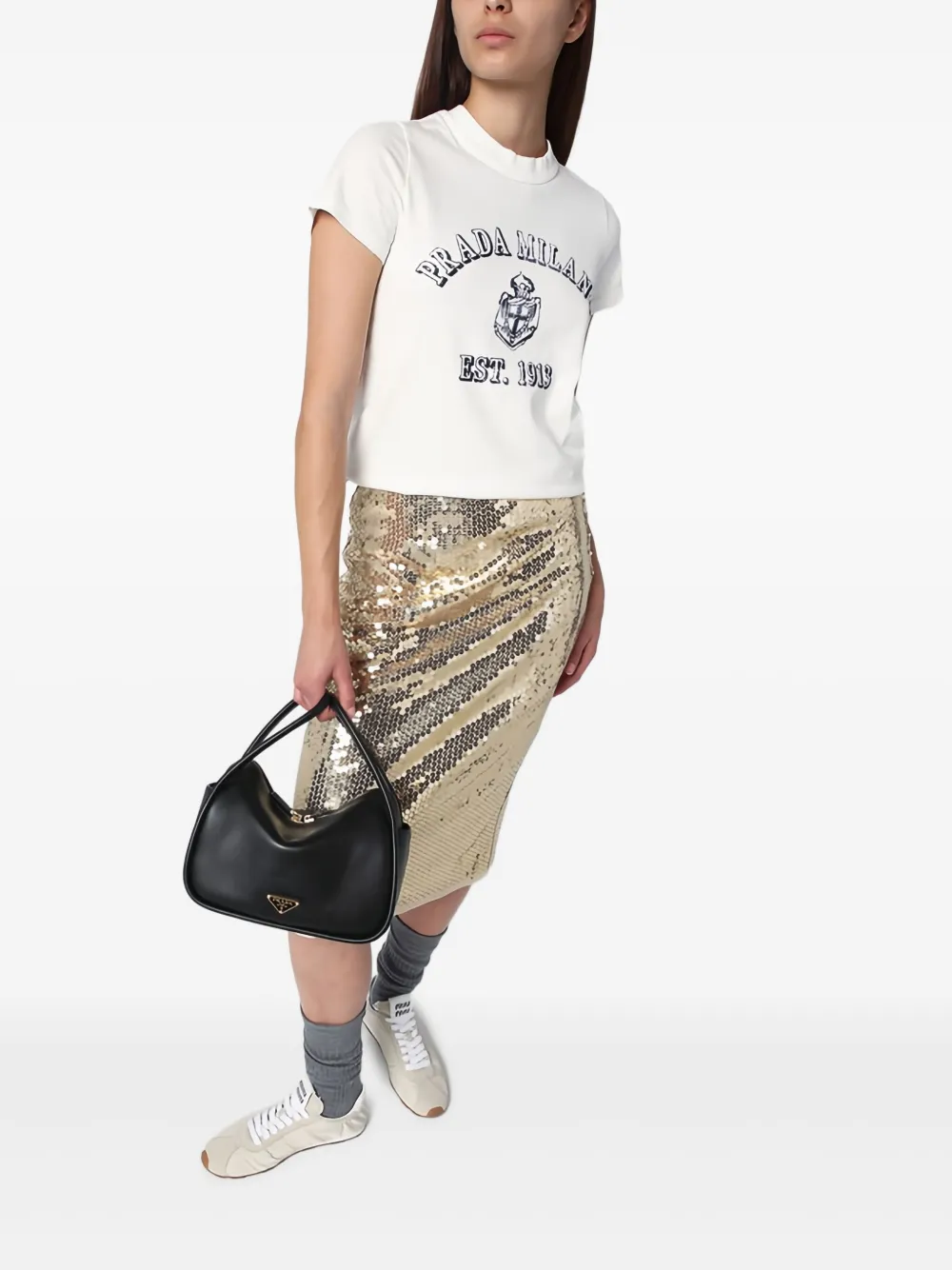 Prada Piccola tote bag - Zwart