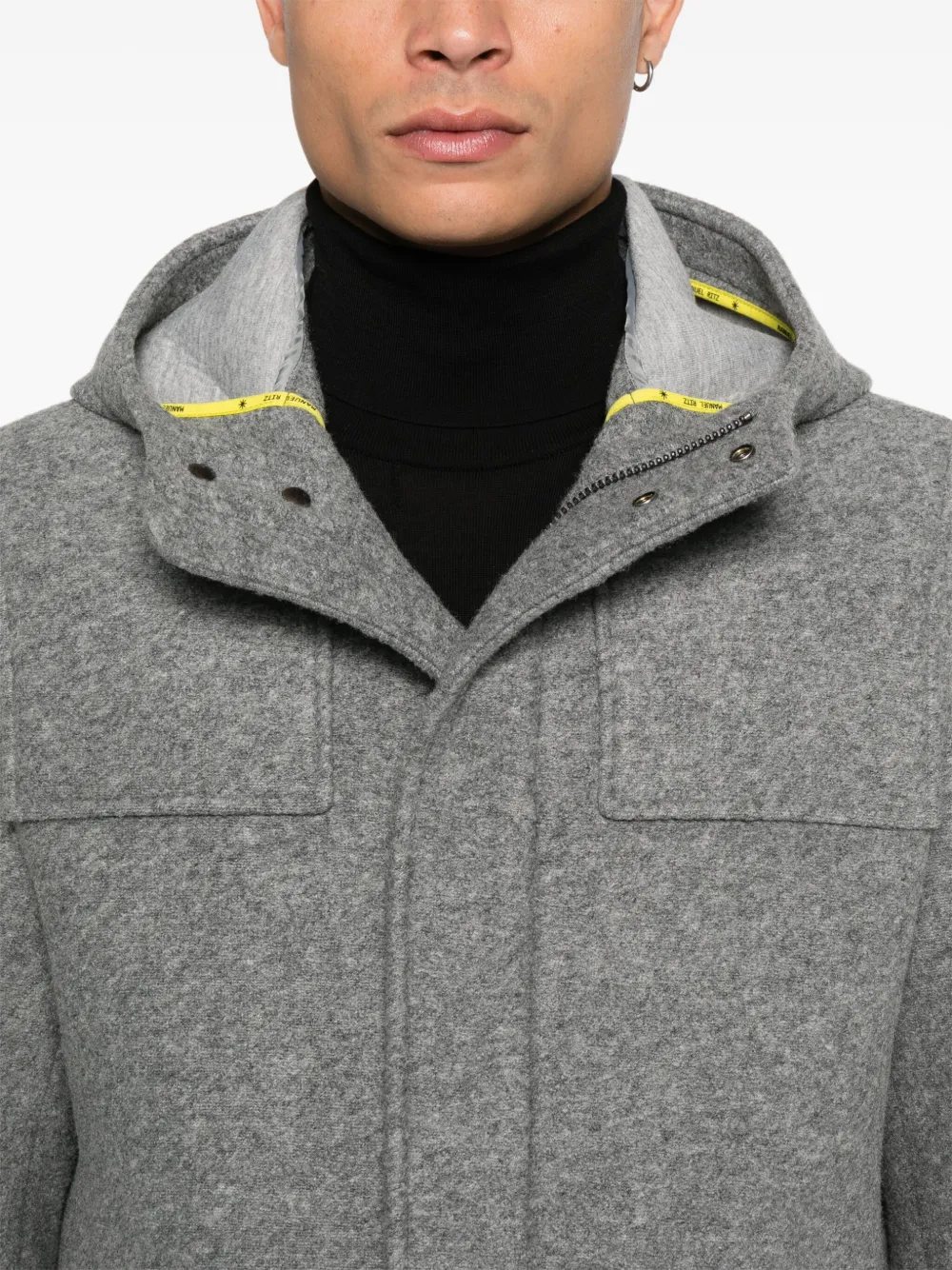 Manuel Ritz Jas met capuchon Grijs