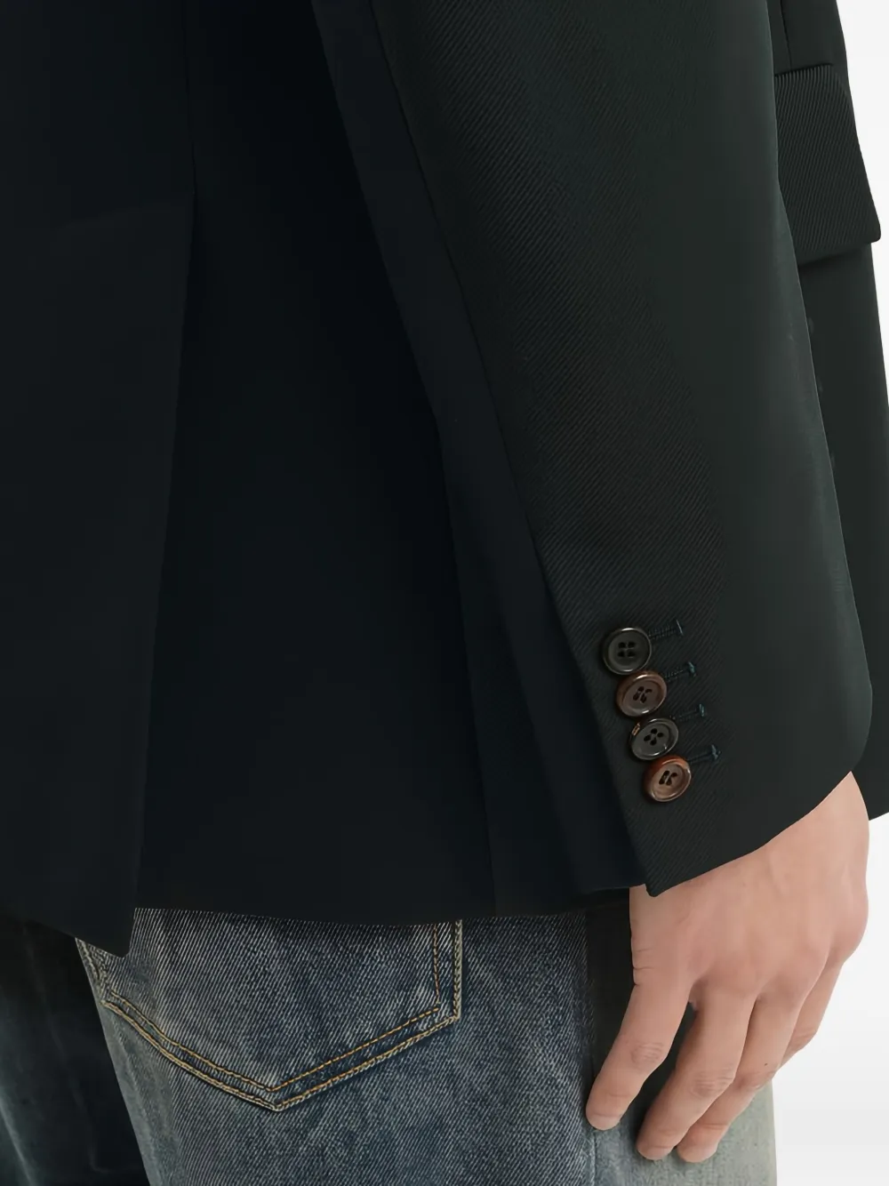 1989 STUDIO Blazer met dubbele rij knopen Zwart