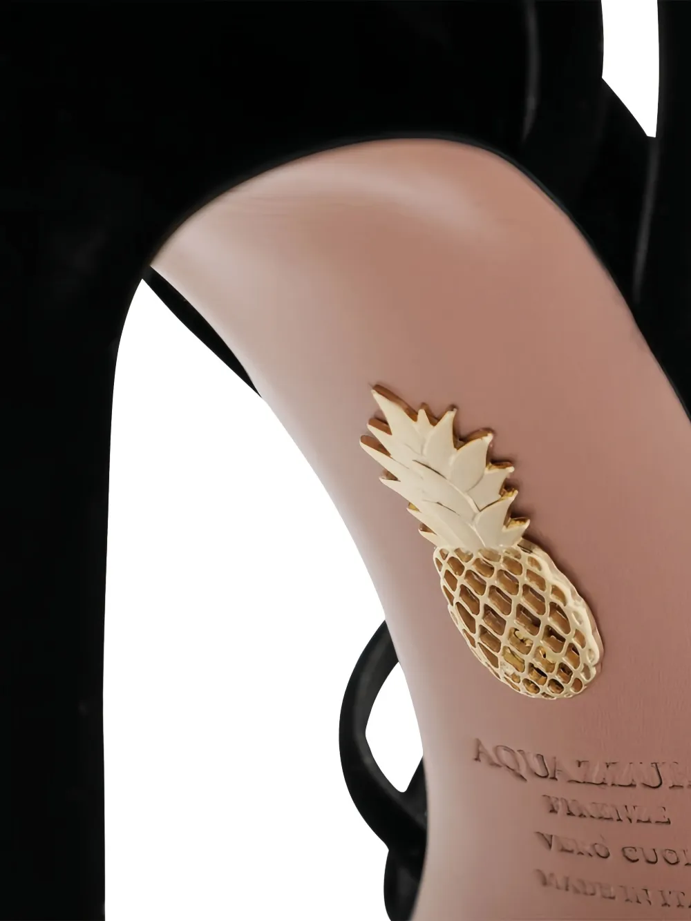 Aquazzura 105mm Wild Dream Velvet Sandals In Black