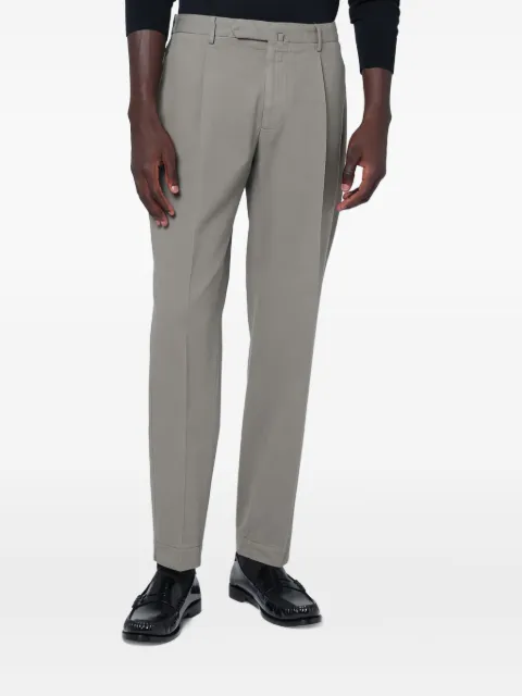Santaniello pressed-crease trousers