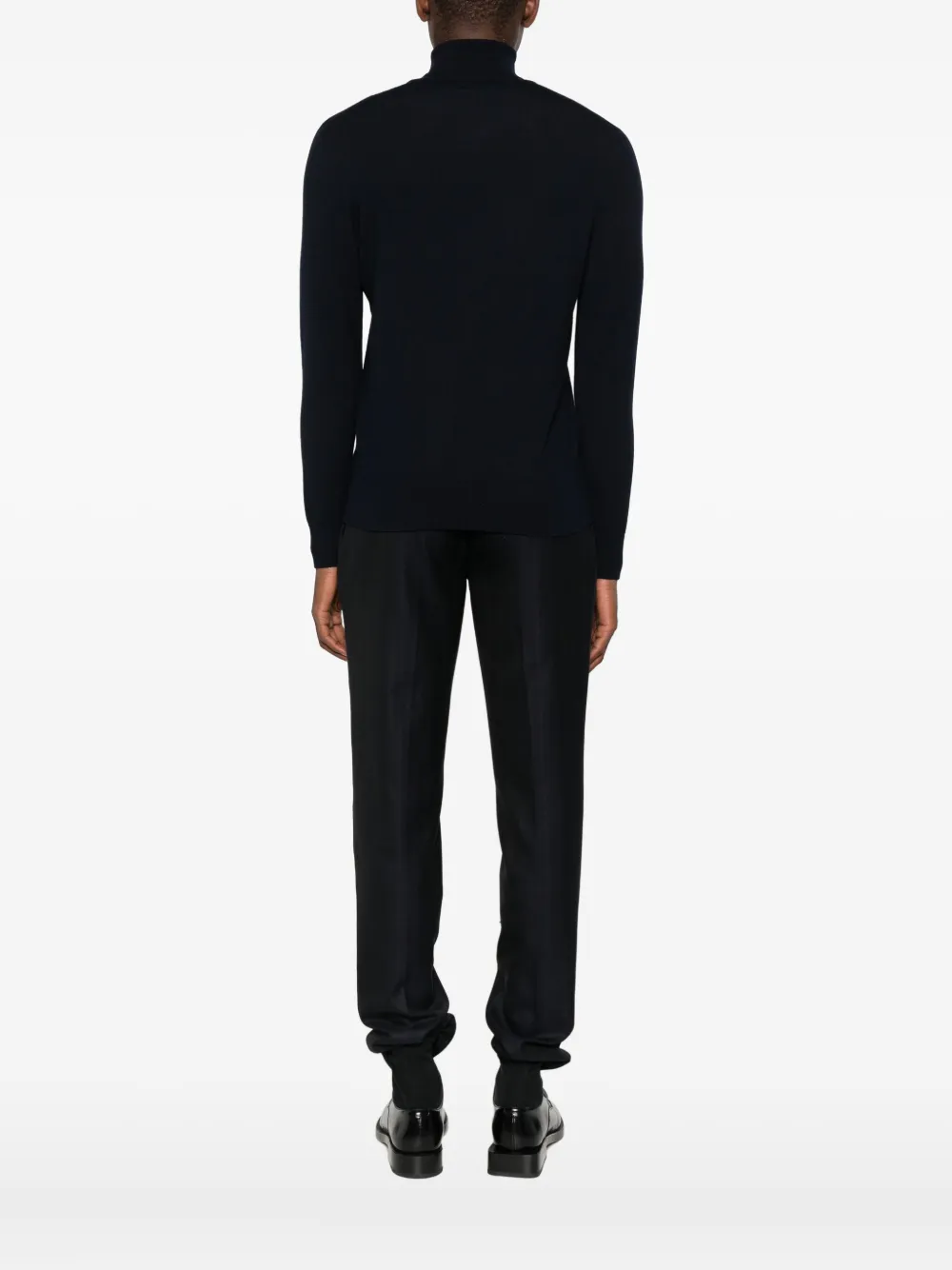 Gran Sasso Roll-neck Sweater In Black
