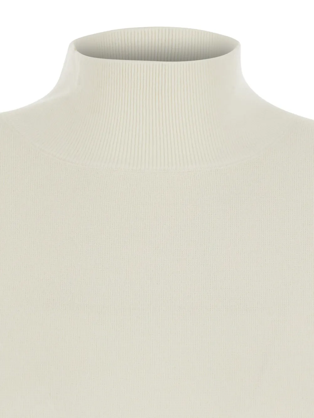 Antonelli Mock-neck Midi Dress In White