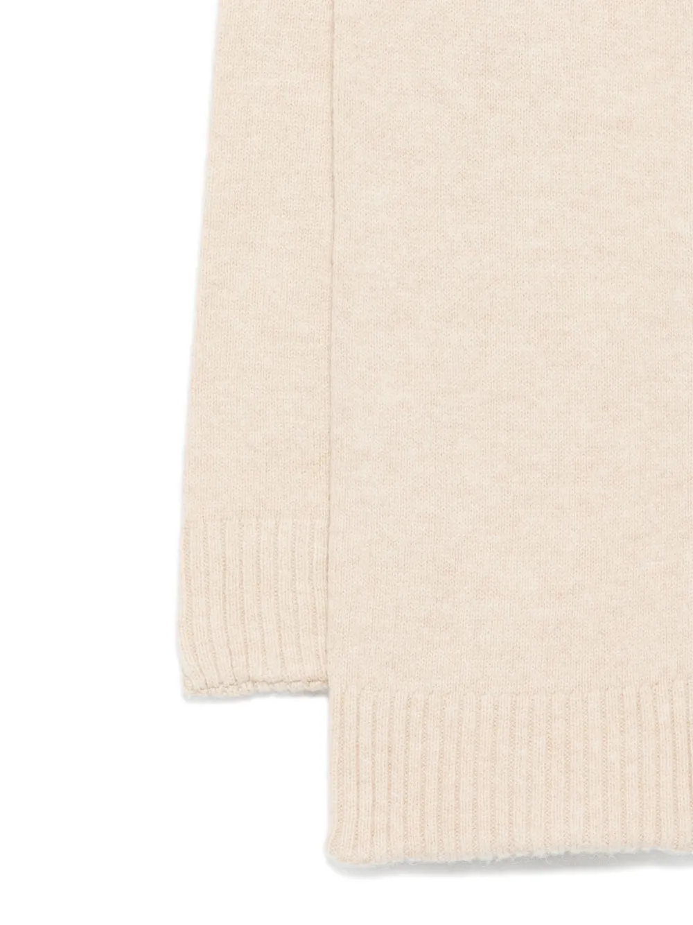 Aspesi Ribbed Scarf In Neutral