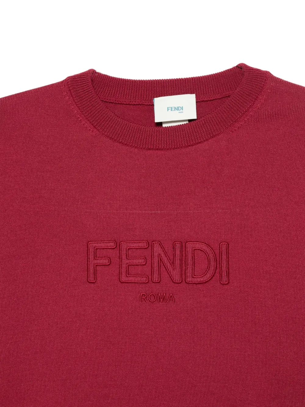 Fendi Kids Trui van scheerwol Rood