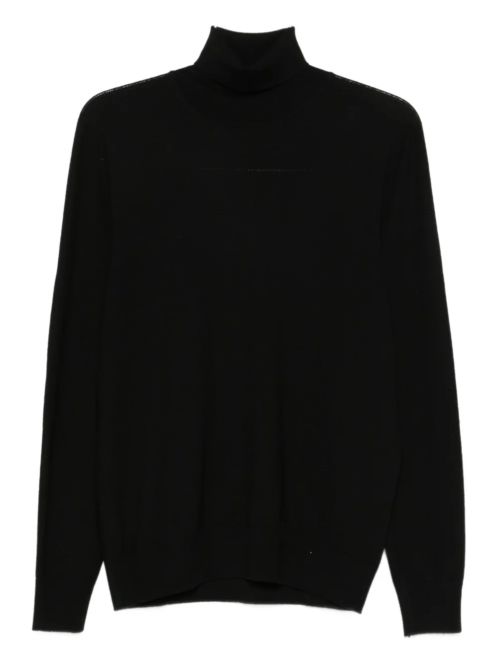 Gran Sasso Roll-neck Sweater In Black