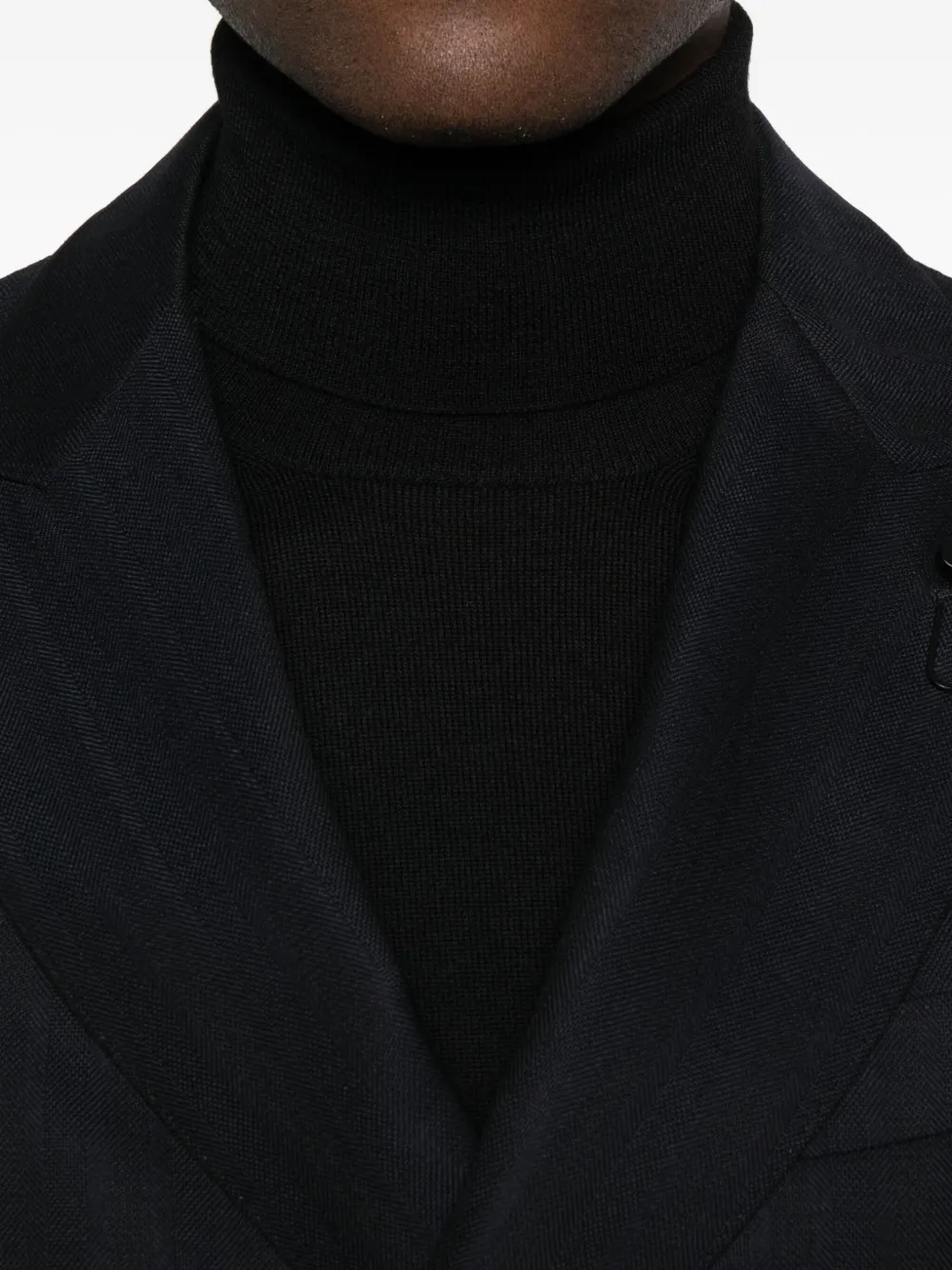 Gran Sasso Roll-neck Sweater In Black