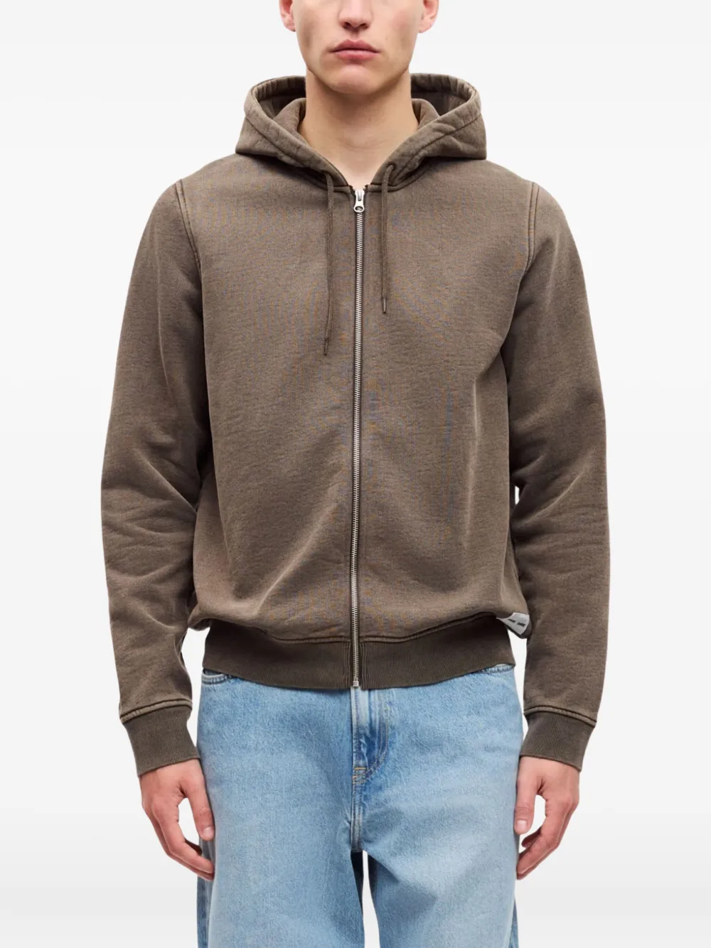 Samsoe & Samsoe Zip Hoodie In Brown