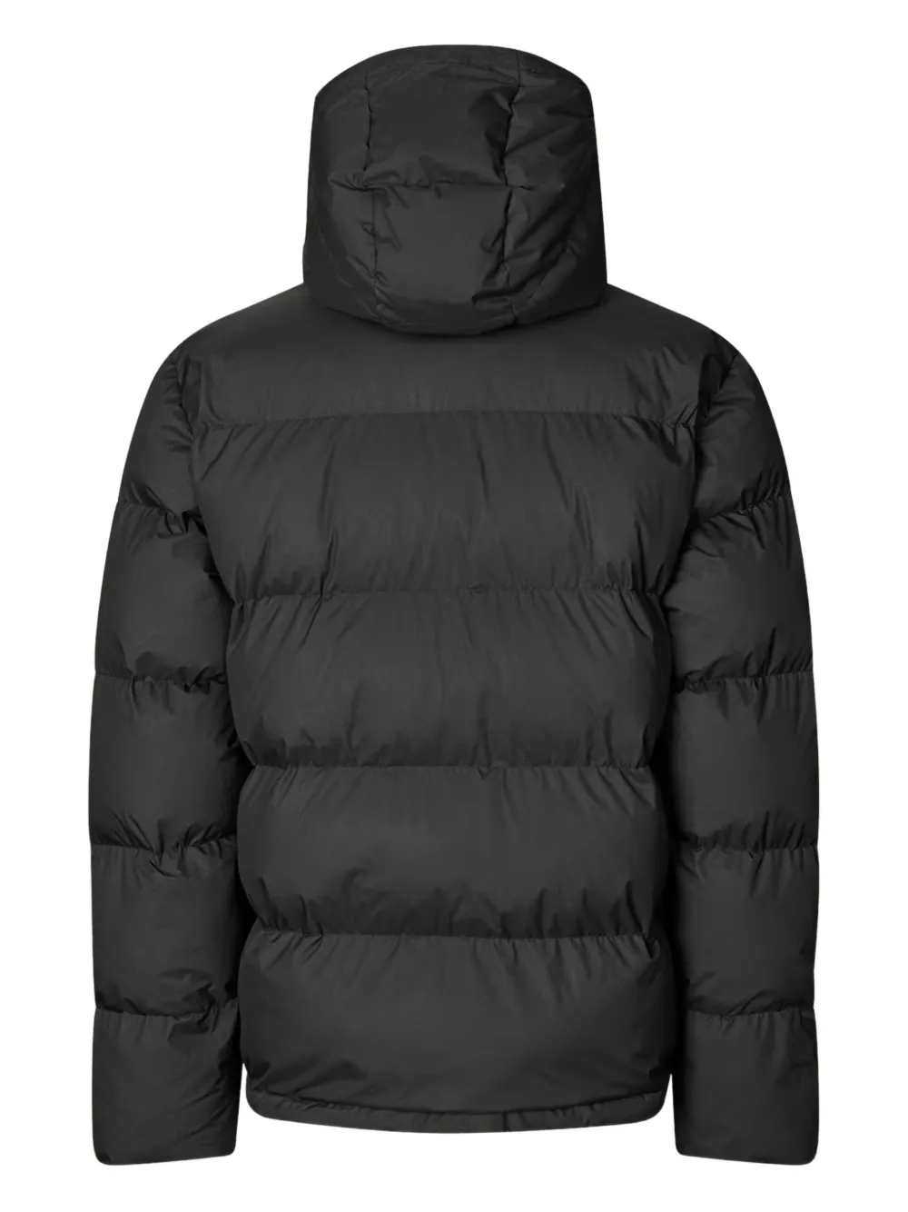 Samsoe & Samsoe Hooded Puffer Jacket In Black