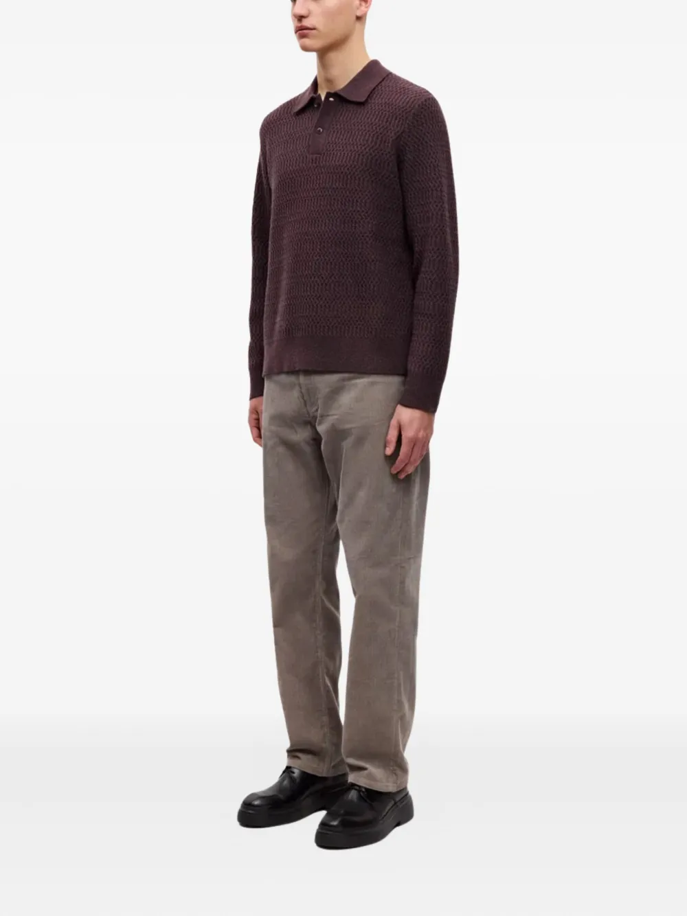 SAMSOE SAMSOE Sacaiden polo top - Bruin