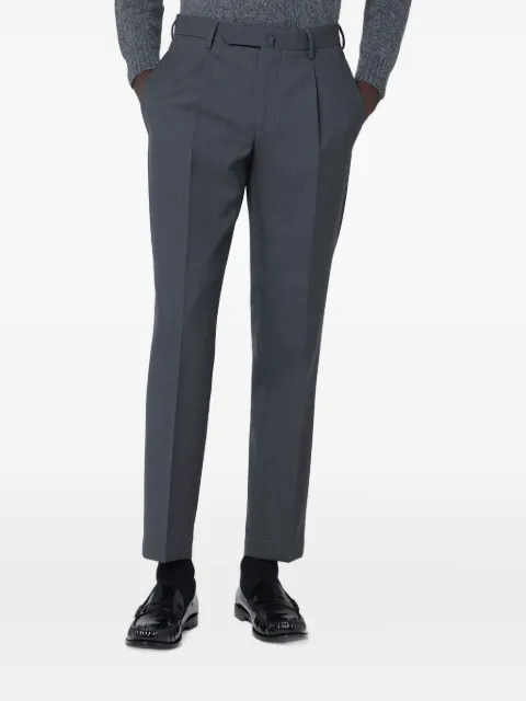 Santaniello pressed-crease trousers