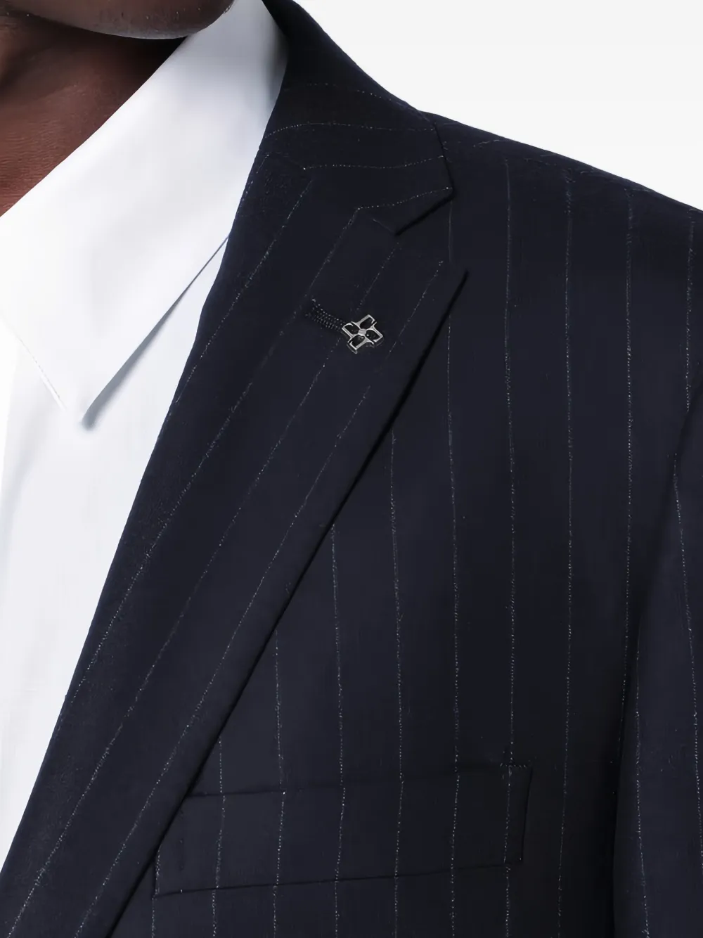 Tagliatore Pinstripe-pattern Single-breasted Suit In Multi