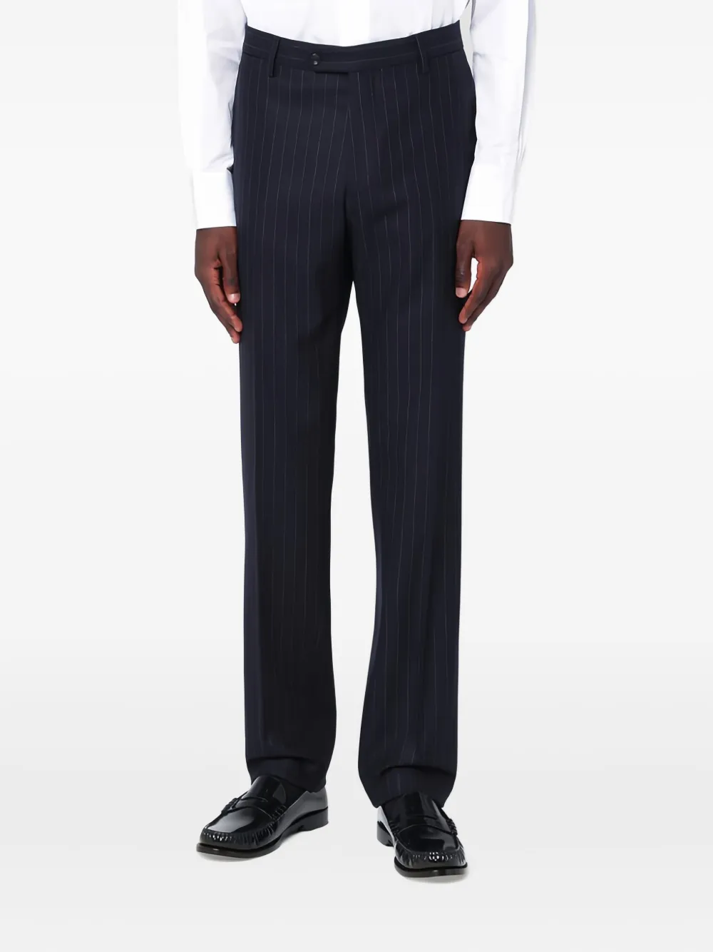 Tagliatore pinstripe-pattern single-breasted suit | Blue | Image 1