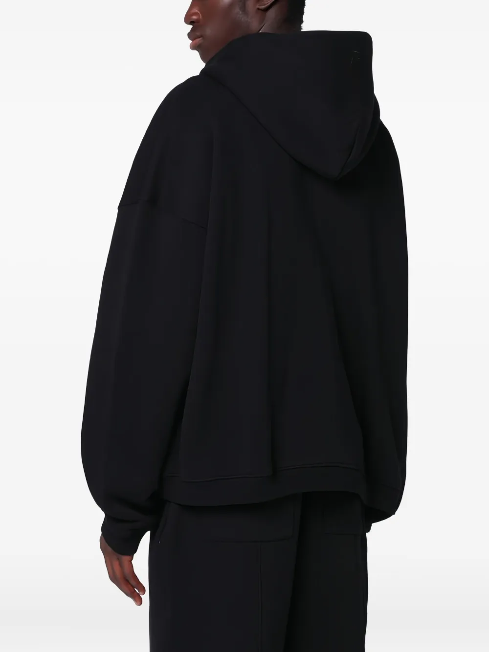 Represent Zip-up Hooded Cardigan In Black