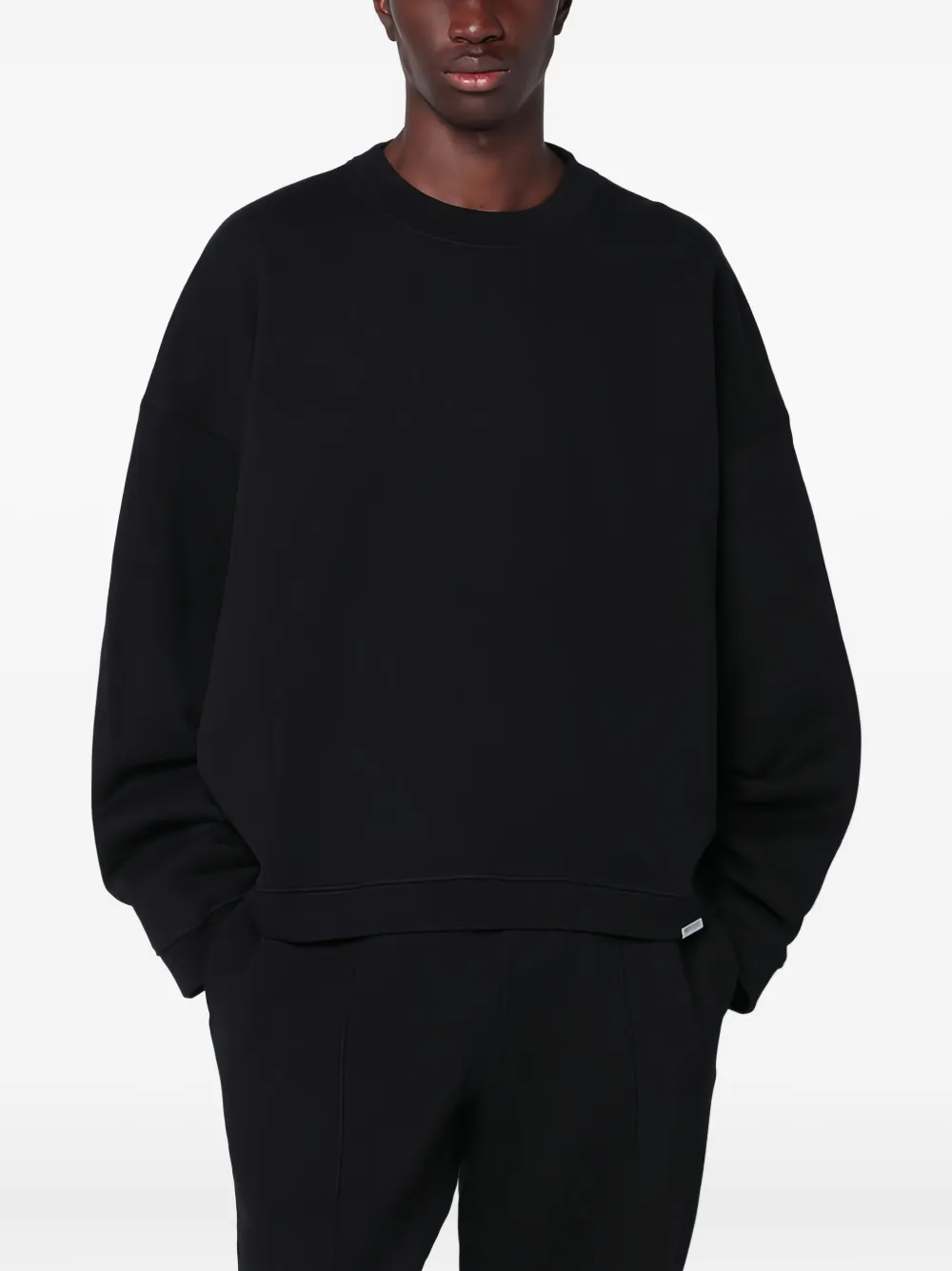 Represent sudadera con cuello redondo | negro | Image 1