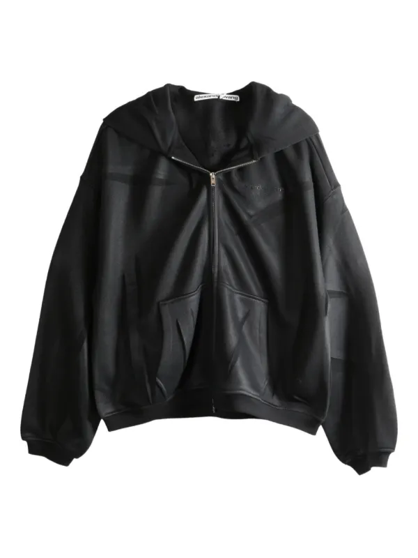 Alexander Wang ジップアップ パーカー | ブラック | FARFETCH JP